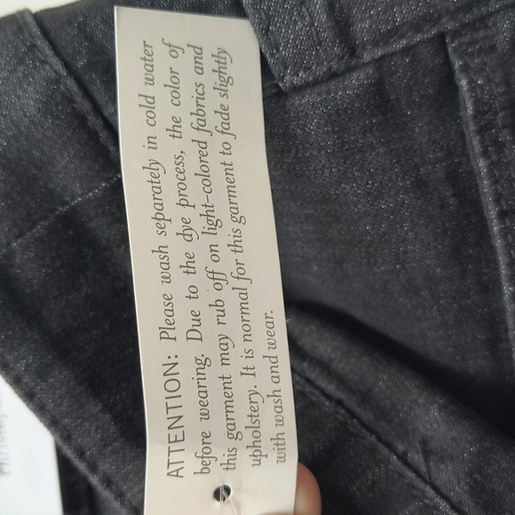 christopher & banks Black Denim Jeans - size 12 - Picture 6 of 6